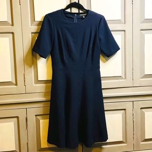 Banana republic, navy blue knee length dress